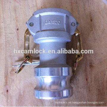 Pieza de acoplamiento camlock reductor de aluminio DA